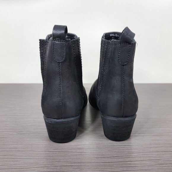Steve Madden Nylie Chelsea Ankle Booties, Black Leather, Women's Size 5.5 - Picture 5 of 13